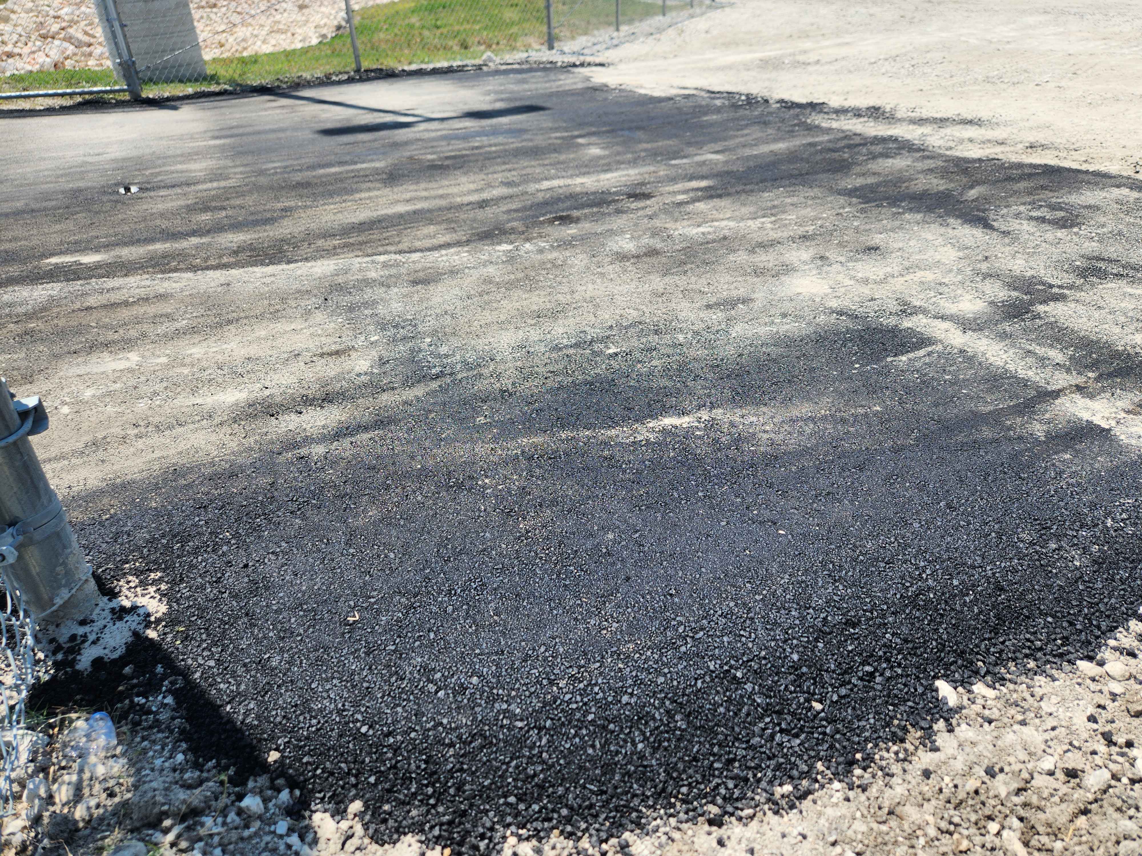 Paving work in progress